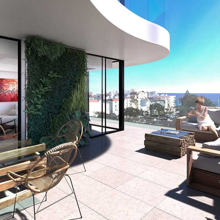 Residencial Infinity terrace with stunning views