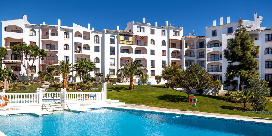 Delta Mar-zwembadgebied. Appartementen in Riviera del Sol
